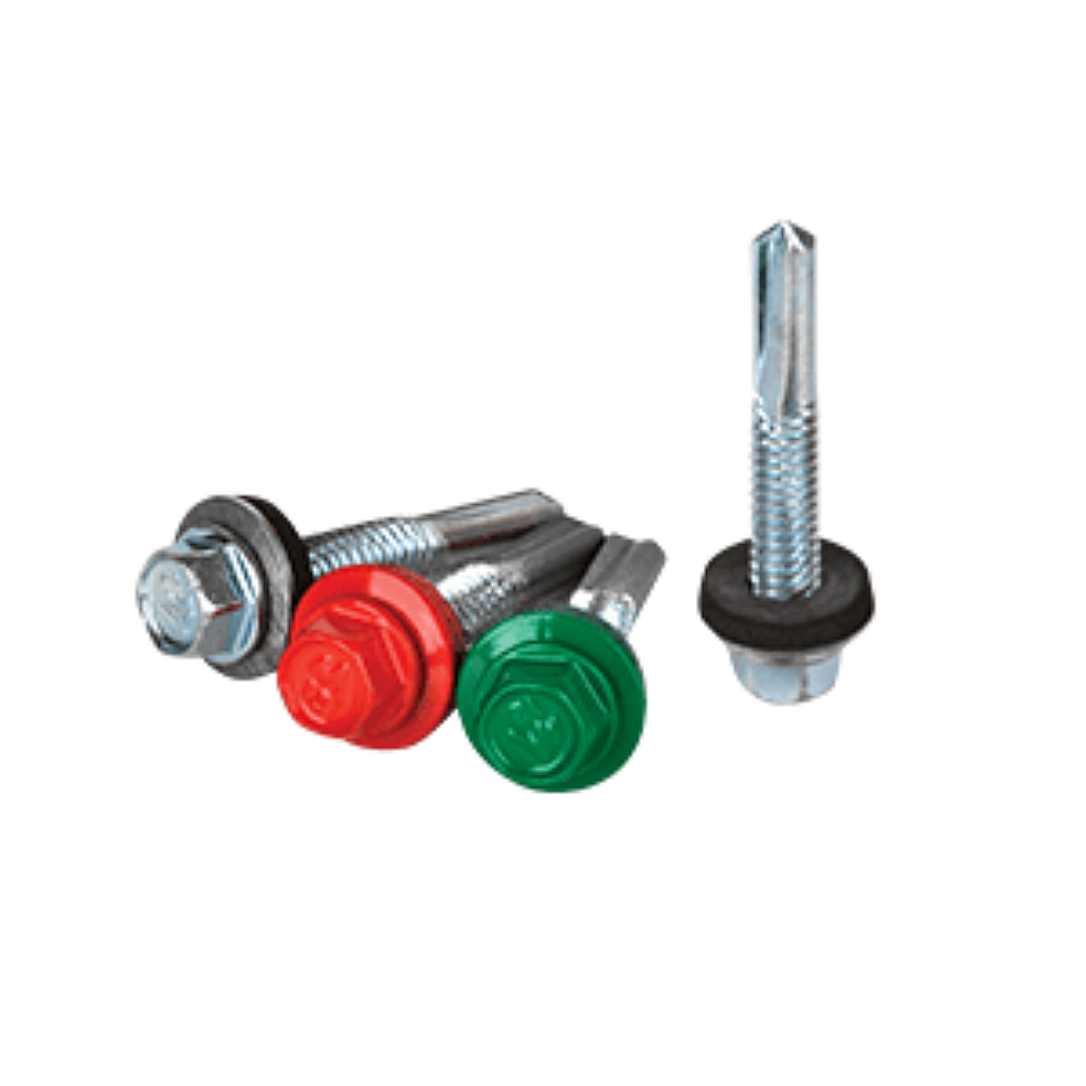 Suruburi structura metalica AV12 5,5×35 cu saiba din otel cu EPDM V14